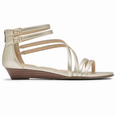 Rockport Total Motion Zandra Asymmetrical Sandalen Damen Beige VAF-891574